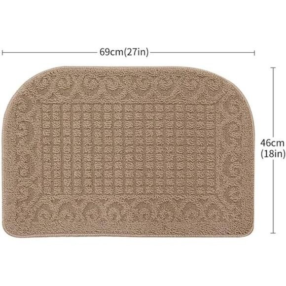 27X18 Inch Anti Fatigue Kitchen Rug Mats are Made of 100% Polypropylene Round - Picture 2 of 7